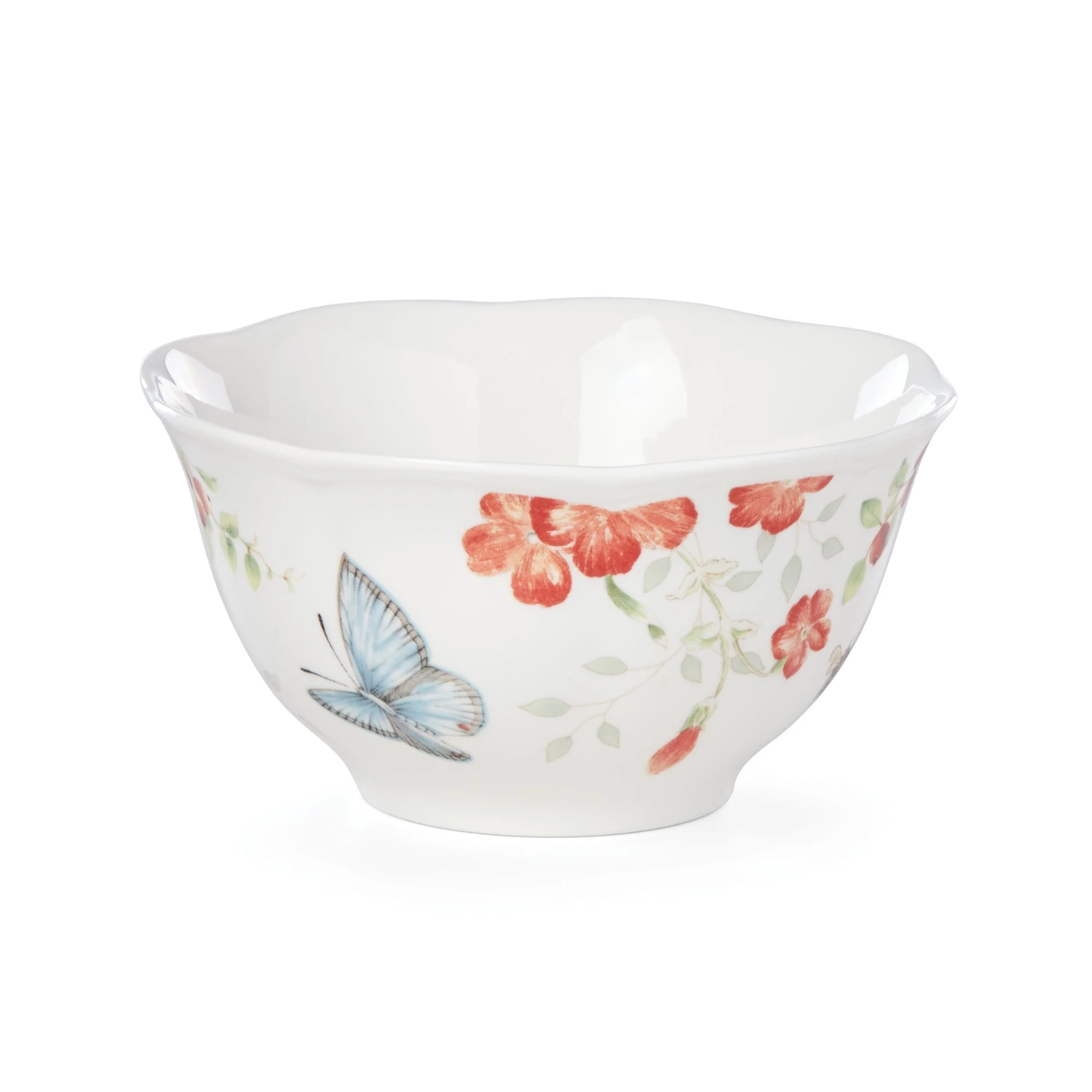 885485_wHR_82665808-803e-4856-a7f1-bd921161a512.jpg Lenox Butterfly Meadow Red Bowl Dinnerware