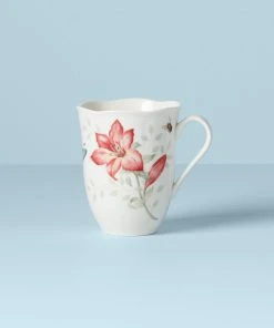 Lenox Dinnerware Butterfly Meadow Red Mug