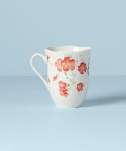 Lenox Dinnerware Butterfly Meadow Red Mug