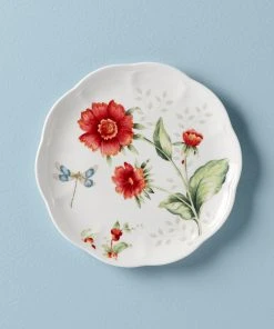 Lenox Dinnerware Butterfly Meadow Red Salad Plate