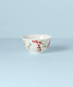 Lenox Butterfly Meadow Red Bowl Dinnerware 8 Lenox Butterfly Meadow Red Bowl Dinnerware