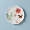 Lenox Dinnerware Butterfly Meadow Red Salad Plate 2 Lenox Dinnerware Butterfly Meadow Red Salad Plate