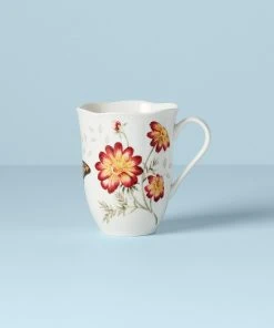 Lenox Dinnerware Butterfly Meadow Red Mug