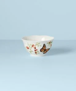 Lenox Butterfly Meadow Red Bowl Dinnerware