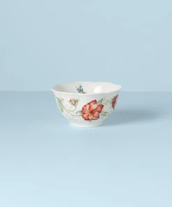 Lenox Butterfly Meadow Red Bowl Dinnerware 12 Lenox Butterfly Meadow Red Bowl Dinnerware