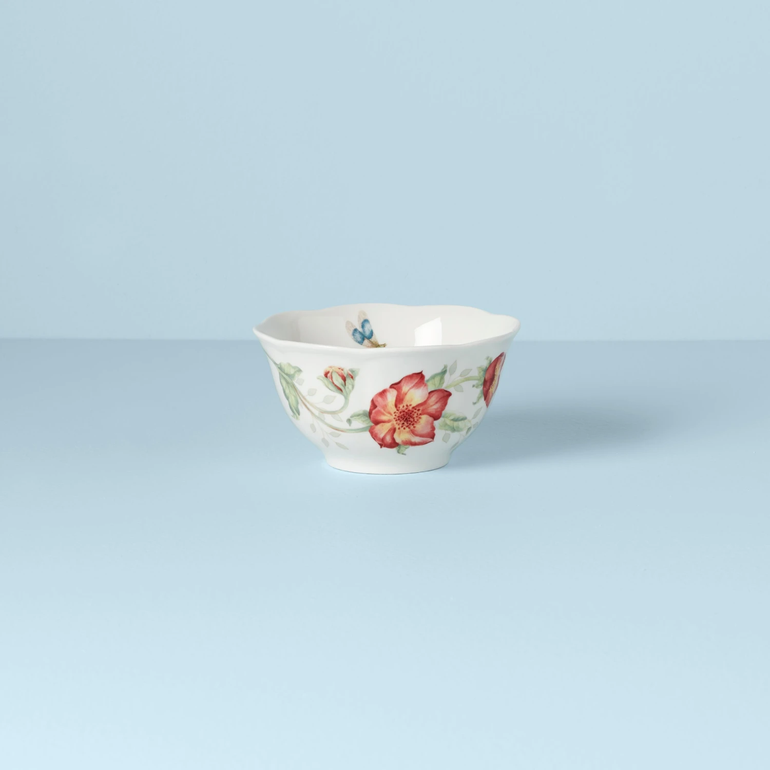 885497_w11_34f263e0-b8a8-4c7a-8726-b1665888380a.jpg Lenox Butterfly Meadow Red Bowl Dinnerware
