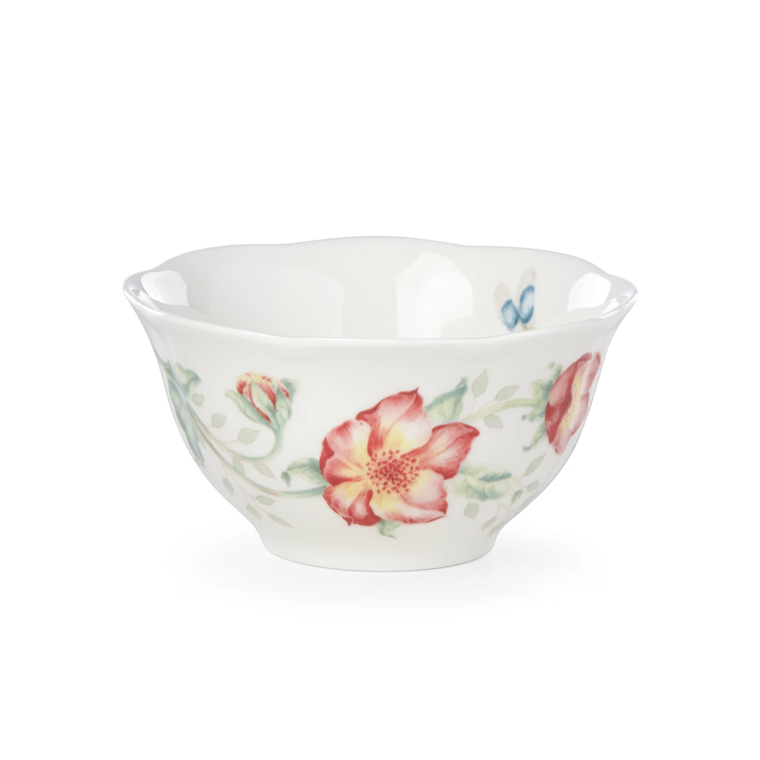 885497_wHR_6320d35f-88c9-4f9a-8bbb-0278ef6738ff.jpg Lenox Butterfly Meadow Red Bowl Dinnerware