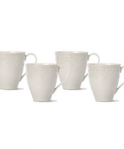 Lenox Chelse Muse Fleur ™ 4pc Mug Set 9 Lenox Chelse Muse Fleur ™ 4pc Mug Set