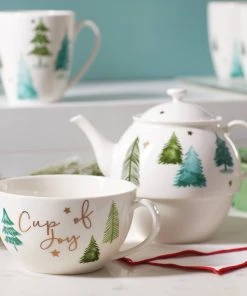 Lenox Dinnerware Balsam Lane Teapot & Cup 4 Lenox Dinnerware Balsam Lane Teapot & Cup