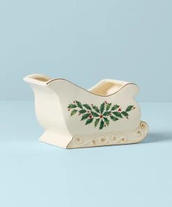 Lenox Holiday Sleigh Candy Dish Dinnerware