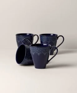 Lenox Chelse Muse Fleur ™ 4pc Mug Set 12 Lenox Chelse Muse Fleur ™ 4pc Mug Set