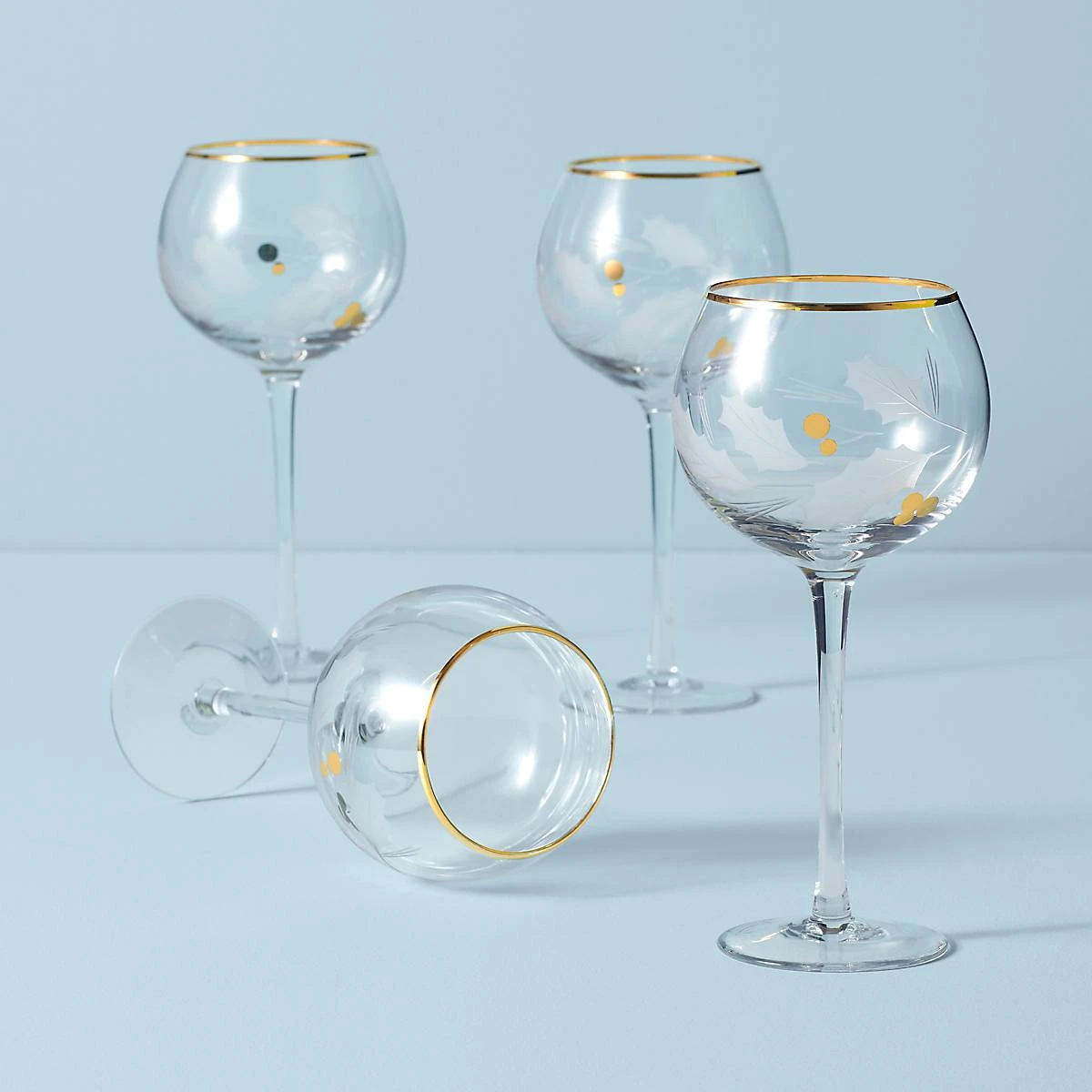 886857_w10_cebf1884-33b4-48fc-a19d-73ef05868da4.jpg Lenox Holiday™ Gold 4-piece Balloon Glass Set Drinkware