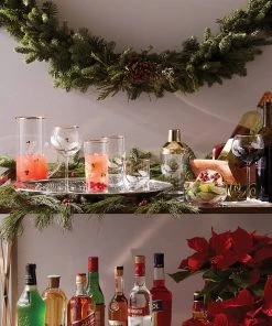 Lenox Holiday™ Gold 4-piece Balloon Glass Set Drinkware 4 Lenox Holiday™ Gold 4-piece Balloon Glass Set Drinkware