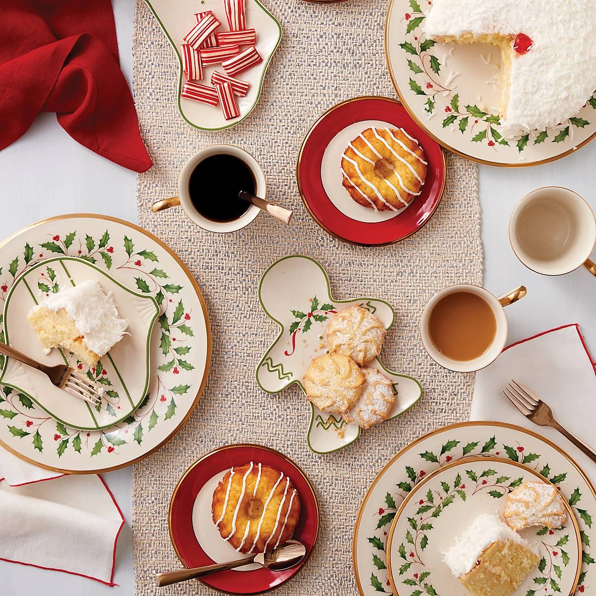 887060_w3_2d0c45a8-eeba-4510-bc17-6828e1ba759d.jpg Lenox Holiday™ Gingerbread Man Accent Plate Dinnerware