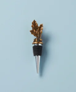 Lenox Holiday™ Gold Metal Wine Stopper Accessories