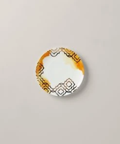 Lenox Dinnerware Mosaic Radiance Goldenrod Tidbit Plate