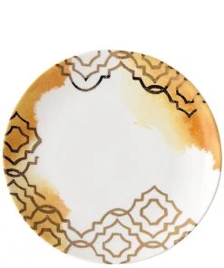 Lenox Dinnerware Mosaic Radiance Goldenrod Tidbit Plate 11 Lenox Dinnerware Mosaic Radiance Goldenrod Tidbit Plate