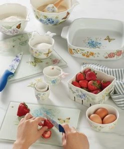 Lenox Butterfly Meadow® Small Glass Cutting Board Kitchen