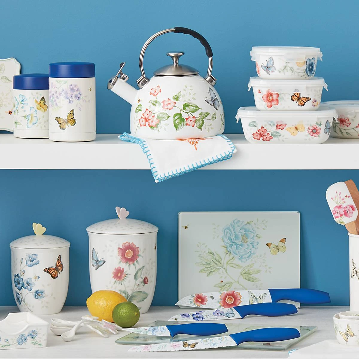 Lenox Kitchen Butterfly Meadow® Large Food Container 5 Lenox Kitchen Butterfly Meadow® Large Food Container