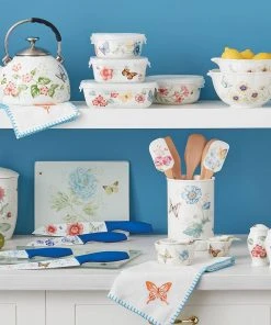 Lenox Butterfly Meadow® 4-piece Utensil Holder Set Dinnerware 5 Lenox Butterfly Meadow® 4-piece Utensil Holder Set Dinnerware