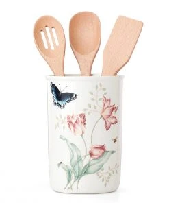 Lenox Butterfly Meadow® 4-piece Utensil Holder Set Dinnerware 4 Lenox Butterfly Meadow® 4-piece Utensil Holder Set Dinnerware