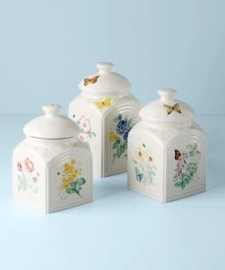 Lenox Butterfly Meadow Kitchen 3-Piece Canister Set