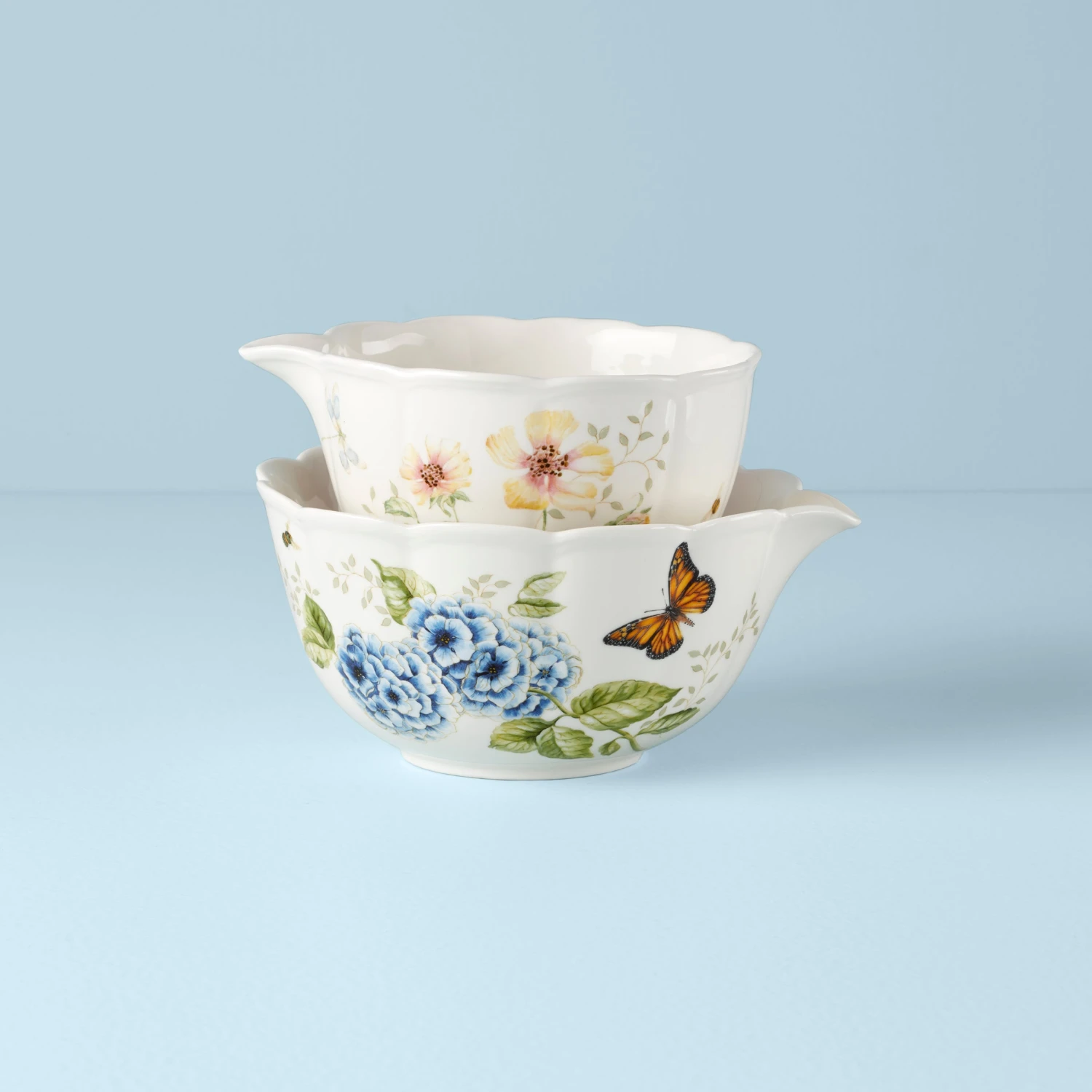 888261_w10.jpg Lenox Dinnerware Butterfly Meadow® 2-piece Nesting Bowl Set