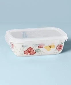 Lenox Kitchen Butterfly Meadow Rectangle Food Storage Container