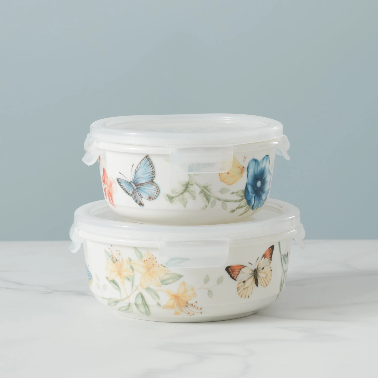 Lenox Butterfly Meadow Small Round Food Container Kitchen 4 Lenox Butterfly Meadow Small Round Food Container Kitchen