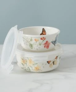 Lenox Butterfly Meadow Large Round Food Container