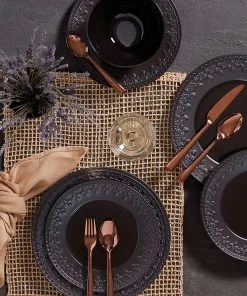 Lenox Chelse Muse Fleur Matte Black 4-Piece Bowl Set 7 Lenox Chelse Muse Fleur Matte Black 4-Piece Bowl Set