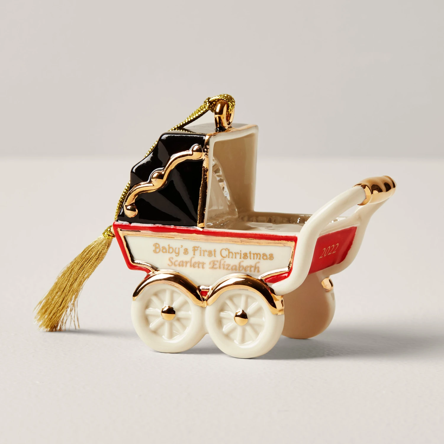 888923_W11-1.jpg Lenox Personalized Ornaments Vintage Pram Ornament