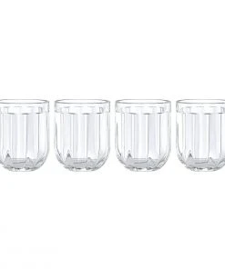 Kate Spade Drinkware Park Circle 4-piece Double Old Fashioned Set