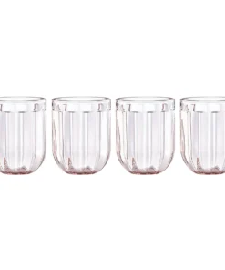 Kate Spade Drinkware Park Circle 4-piece Double Old Fashioned Set