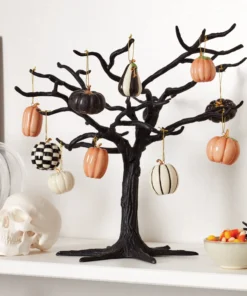 Lenox Mini Pumpkin 10-Piece Ornament & Tree Set