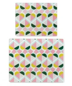 Kate Spade Geo Spade™ 2-piece Glass Prep Board Set Kitchen