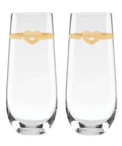 Kate Spade With Love 2-Piece Stemless Toasting Flutes