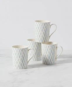 Lenox Textured Neutrals 4-piece Mug Set Dinnerware