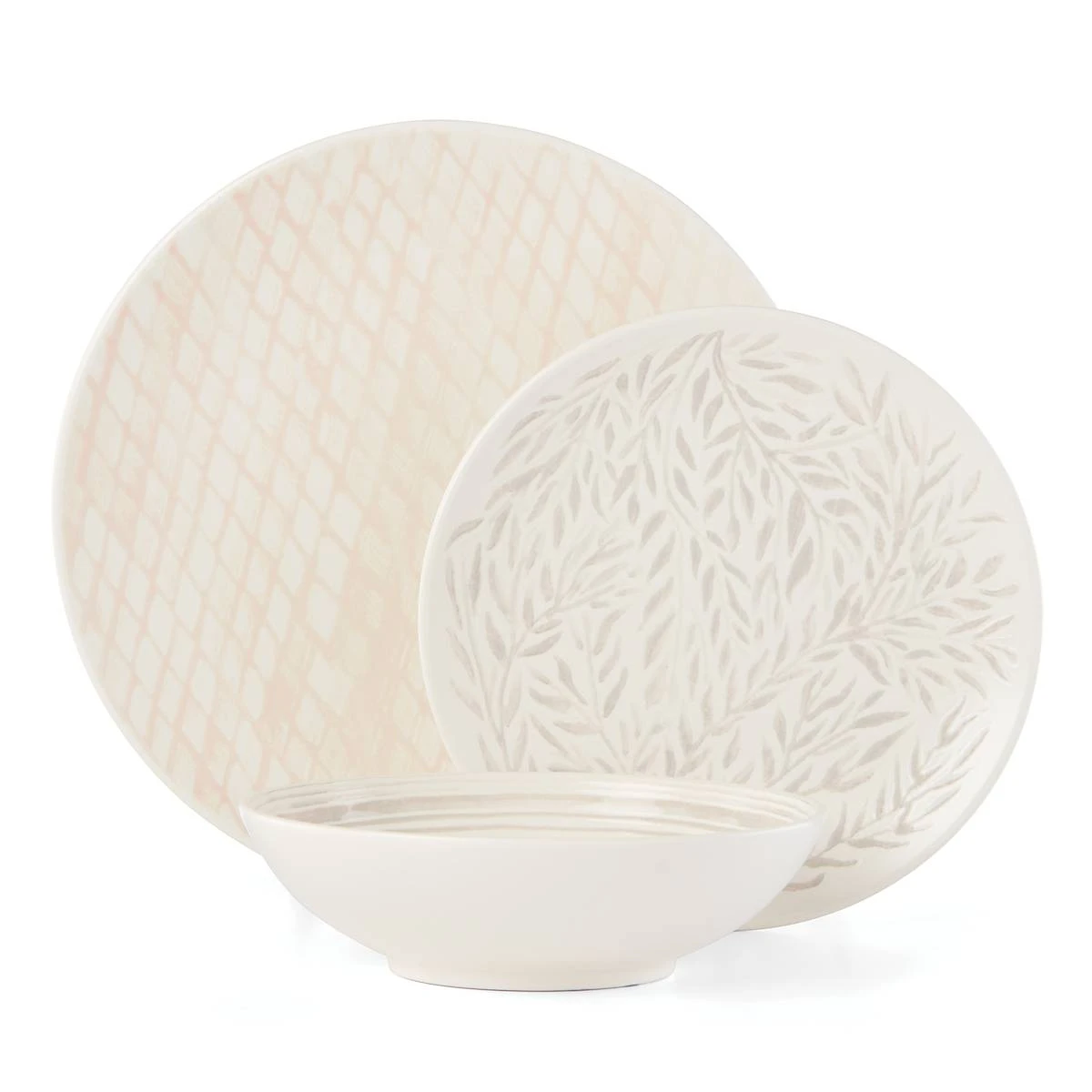 890123_w1_01bffb40-8931-4e2b-bf20-722ded2c895a.jpg Lenox Dinnerware Textured Neutrals 12-piece Set