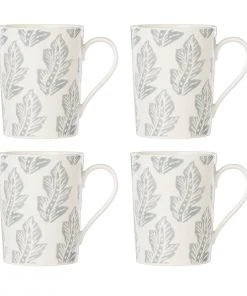Lenox Textured Neutrals 4-piece Mug Set Dinnerware