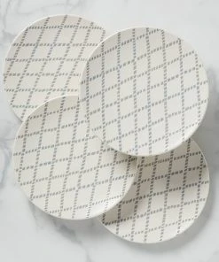 Lenox Textured Neutrals 4-piece Dinner Plate Set Dinnerware