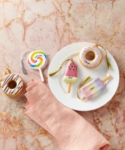 Lenox Forever Friends Popsicle 2-Piece Ornament Set