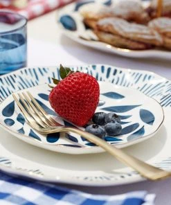 Lenox Dinnerware Blue Bay™ 4-piece Tidbit Plate Set 4 Lenox Dinnerware Blue Bay™ 4-piece Tidbit Plate Set