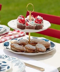 Lenox Dinnerware Blue Bay 2-Tiered Server