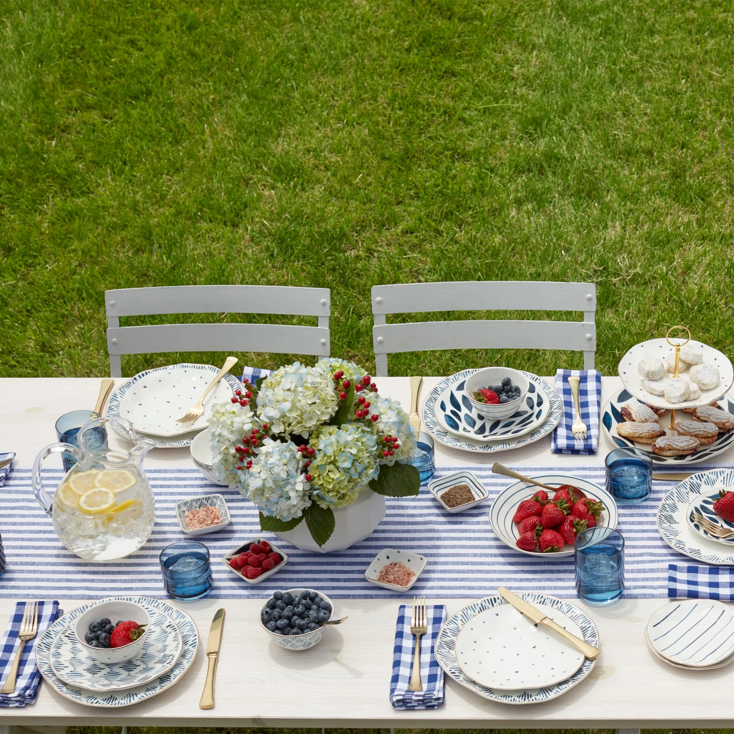 Lenox Blue Bay 4-Piece Stacking Dip Bowl Set 5 Lenox Blue Bay 4-Piece Stacking Dip Bowl Set