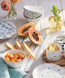 Lenox Blue Bay™ 4-piece Dessert Bowl Set Dinnerware 6 Lenox Blue Bay™ 4-piece Dessert Bowl Set Dinnerware