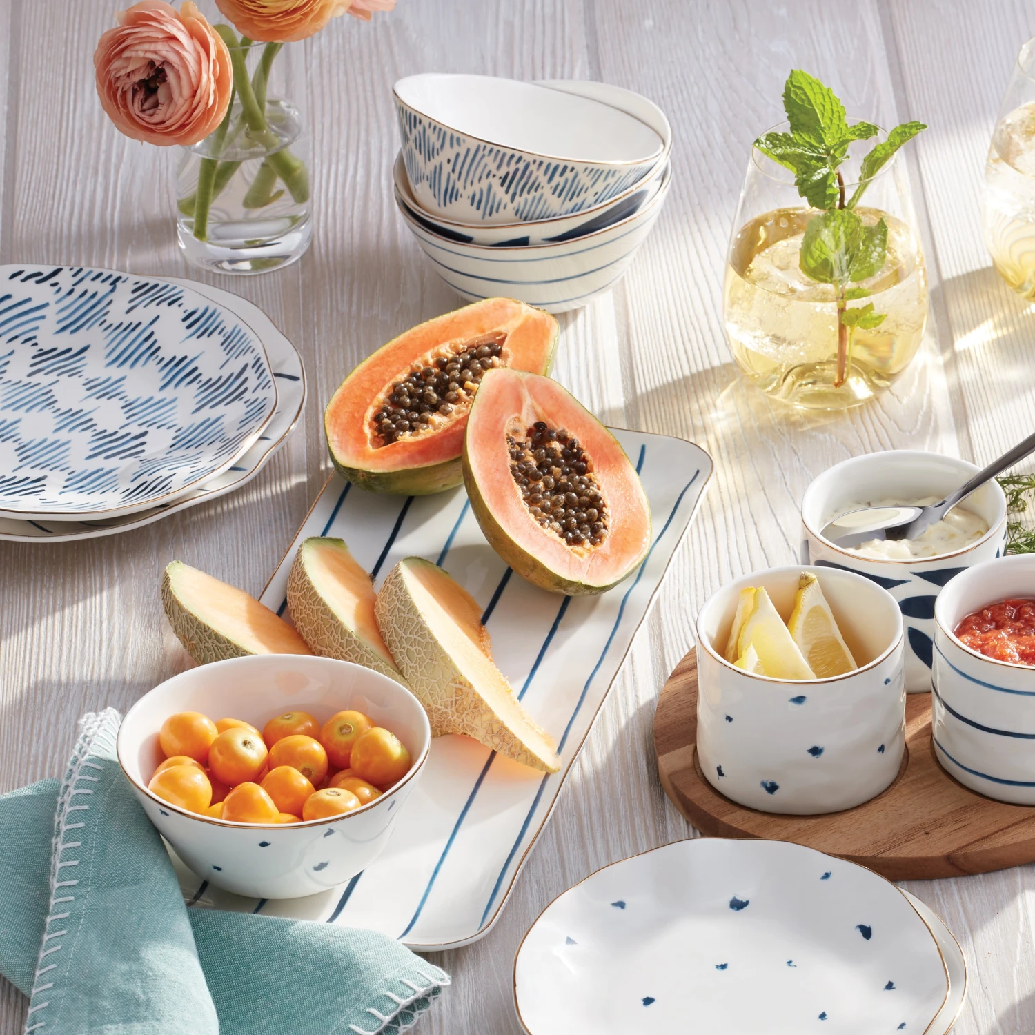 890196_w11.jpg Lenox Blue Bay™ 4-piece Dessert Bowl Set Dinnerware