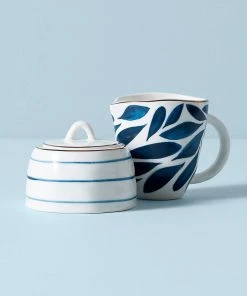 Lenox Blue Bay 2-piece Creamer & Sugar Bowl Set Dinnerware