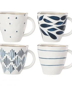 Lenox Dinnerware Blue Bay 4-Piece Dessert Mug Set