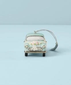 Lenox Personalized Ornaments Just Married Vintage Car Ornament